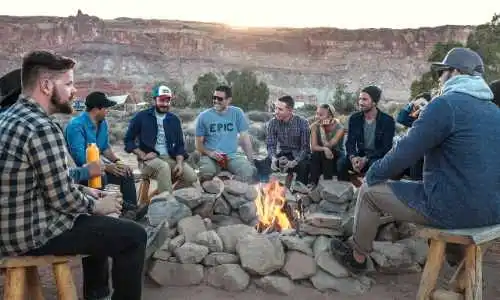 keeping food cold when camping around a fire